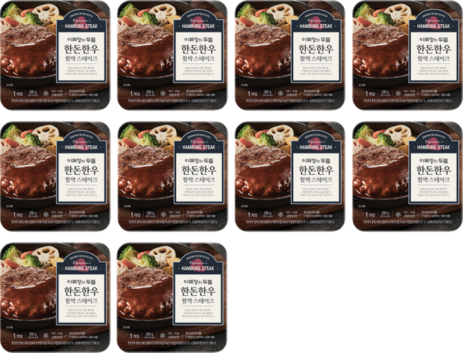 (키친스토리 공식) 빅마마 함박스테이크, 10개