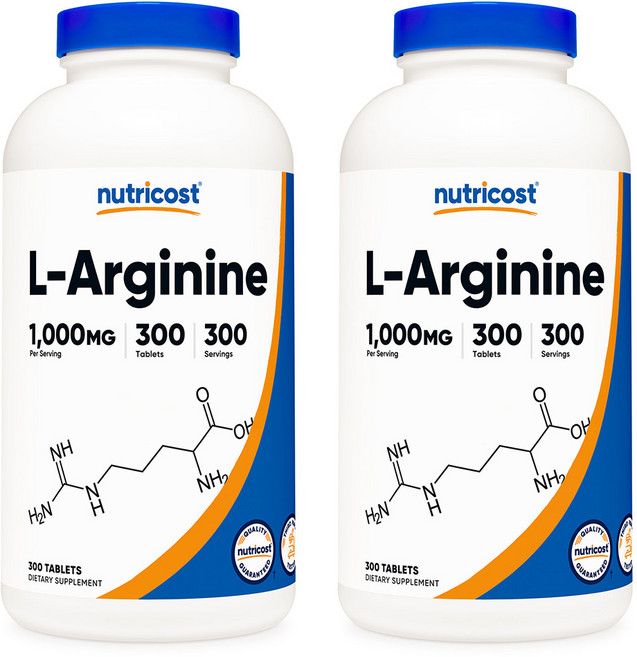 뉴트리코스트 L 아르기닌 Larginine 1000mg 300정 2통, 2개