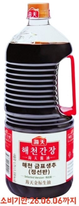 해천 금표생추왕간장, 1.75L, 1개