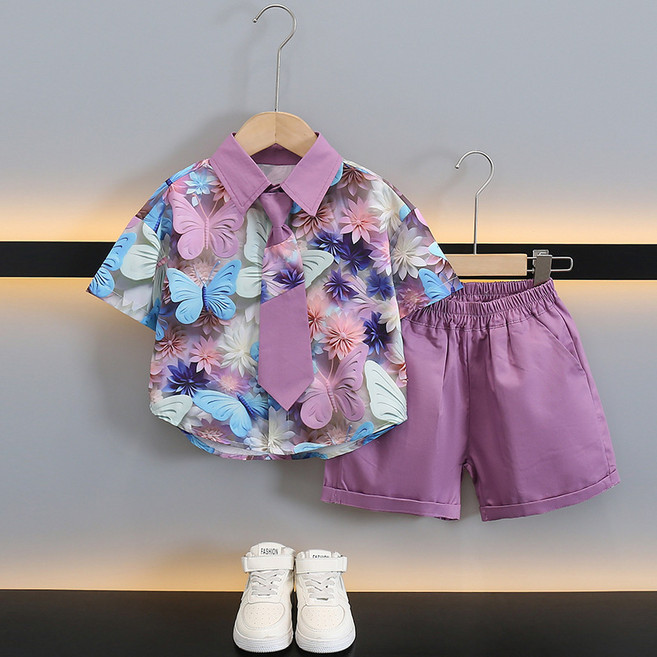 六一兒童演出服花童男童生日禮服套裝畢業主持週歲西裝夏季幼兒園