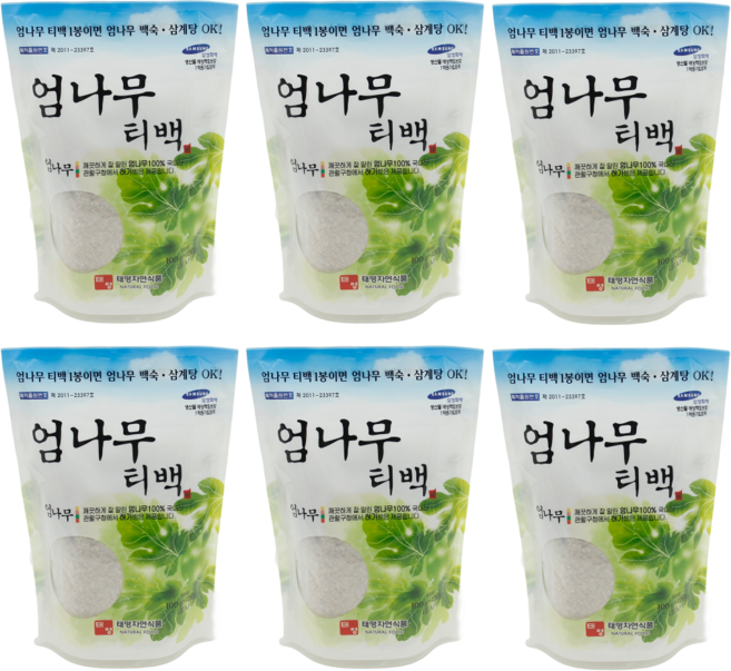 한방백숙 삼계탕재료 엄나무 티백 (50gX티백2) 6개, 1(50gX티백2), 100g