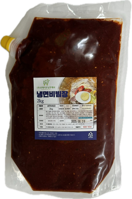 선데이모닝프레쉬 냉면비빔장 2kg, 1개