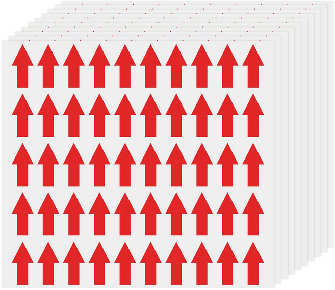 레드 화살표 표식 방향, 10개, 50개입