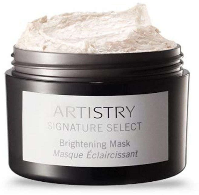암웨이 아티스트리 시그니처 셀렉트 브라이트닝 마스크 투명 광채 케어 마스크팩, 1