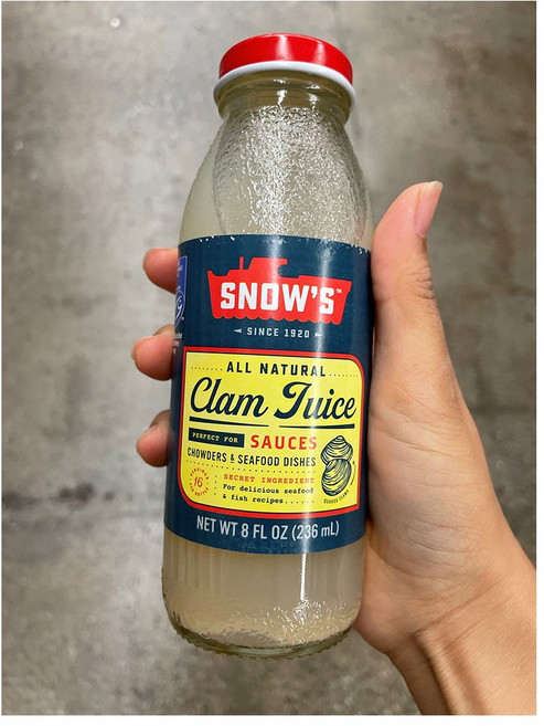 Snow's Clam Juice Sauce 스노우 클램 주스 조개 소스 8oz(236ml) 4팩, 236ml