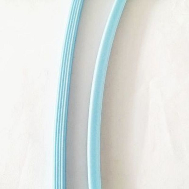 반찬 용기 고무 패킹 반찬통 잘라쓰는 뚜껑 밀봉 밀폐, 5x5 스트라이프 라이트블루, 1개