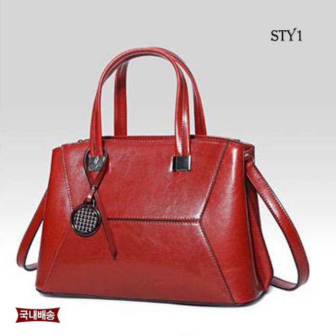 [국내배송] STY1(스타1) 큐비즘 송아지 소가죽 여성 미니 토트 크로스 숄더백 정장 직장인 여자 가방 (정품판매자 아길라 확인필)