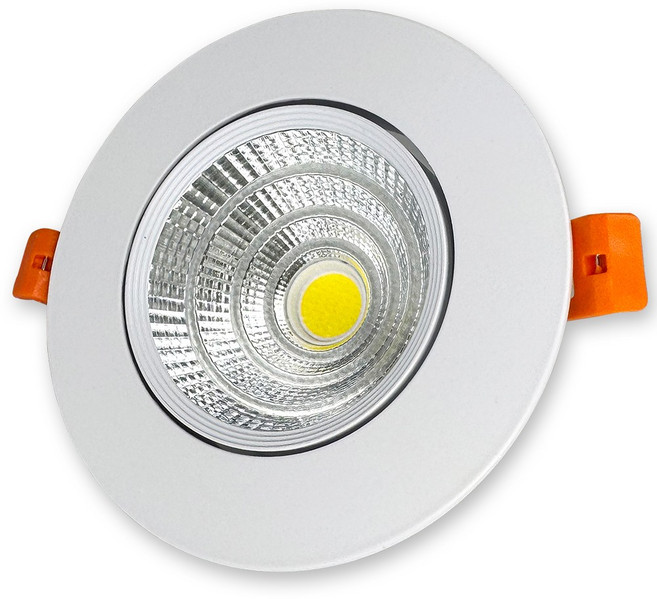 LED 고효율 COB 다운라이트 타공 100mm 12W 매입형, 고효율 COB 4인치 화이트 전구색, 1개