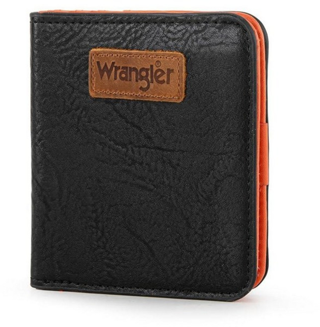 Montana West X Wrangler 지갑 여성용 스몰 Rfid 안감과 동전 지갑 블랙. 스몰 미니멀리스트