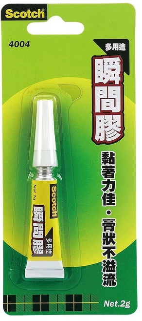 Scotch 多用途瞬間膠, 1個, 多用途瞬間膠4004
