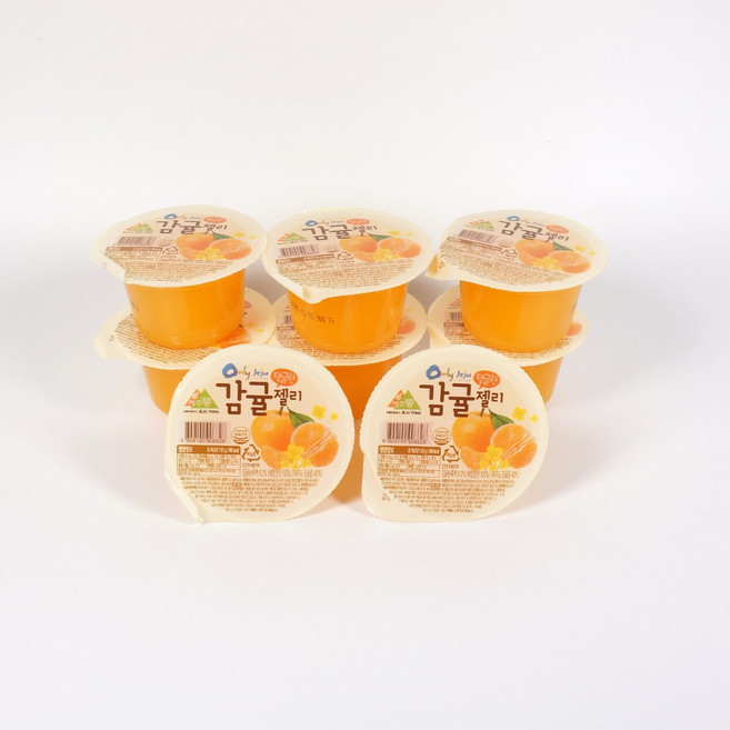 제주 감귤 젤리 8개입 푸딩 제리 간식 제주도, 130g, 2개