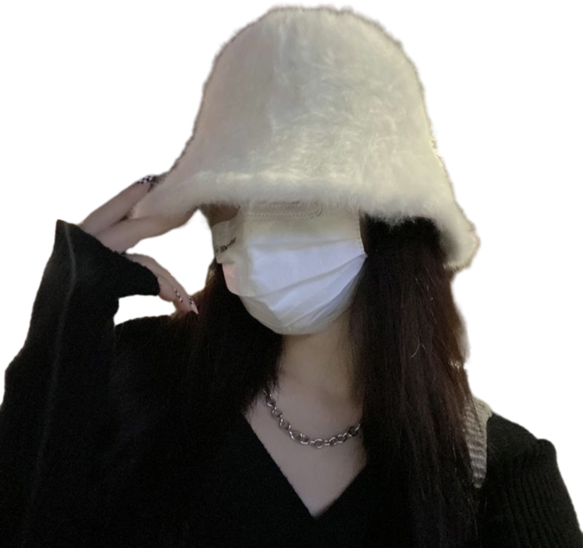 모자 버킷햇 겨울 털북숭이 버킷햇