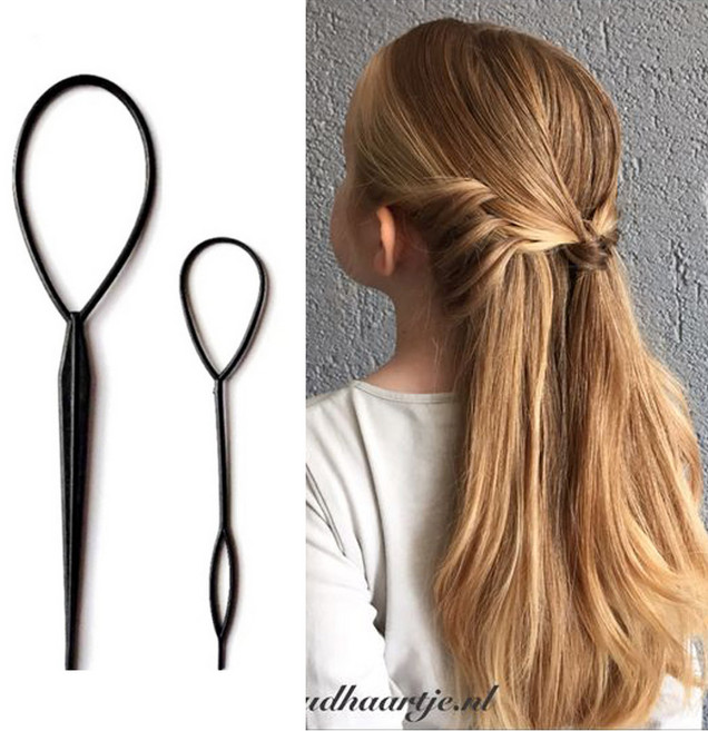 5세트 올림머리 가이드 반묶음 머리 헤어가이드 셀프 헤어스타일링 묶음머리 당고, 1개