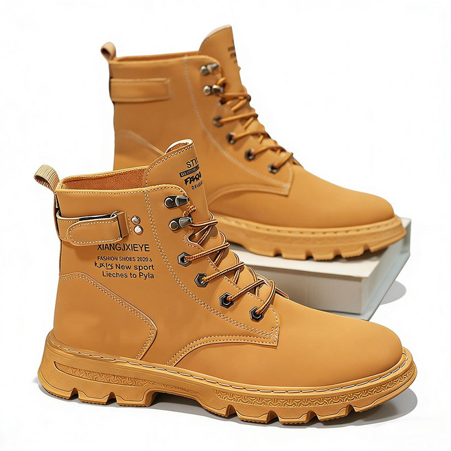 차쿠 남성 워커 카고 사막화 군화 작업 아웃도어 신발 전술화