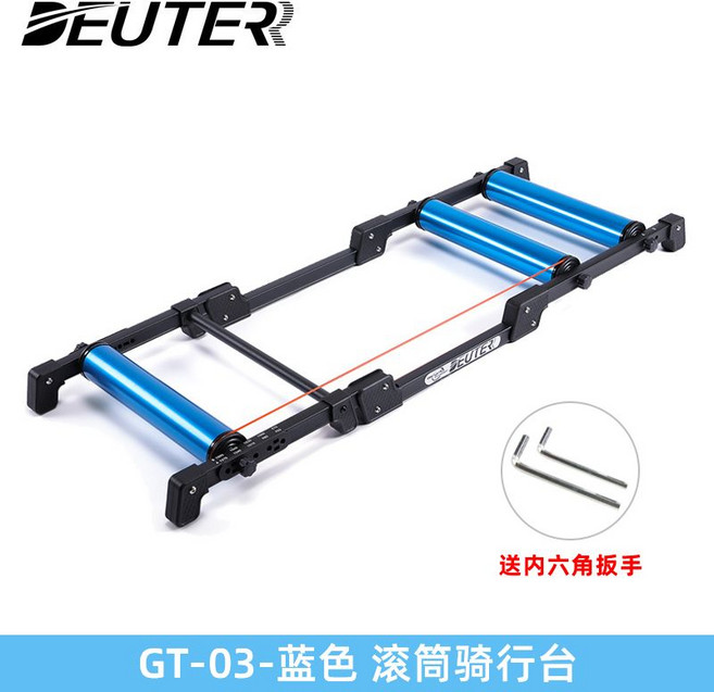 자전거 평로라 실내 트레이너 산악 국토 종주 훈련 사이클 MTB 롤러, GT-03-블루(알루미늄합금드럼)보내기 육각렌치*2, GT-03-블루, 1개