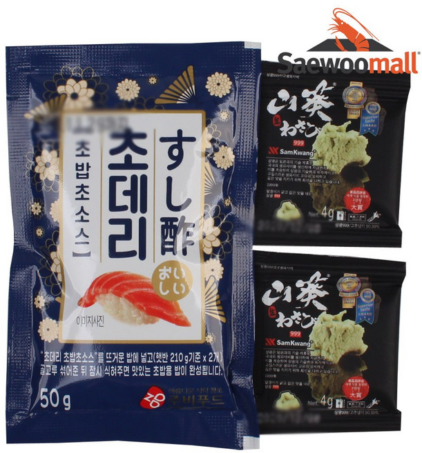 새우몰 초밥 기본재료세트 초밥소스+삼광999미니생와바시, 115g, 1개, 115g