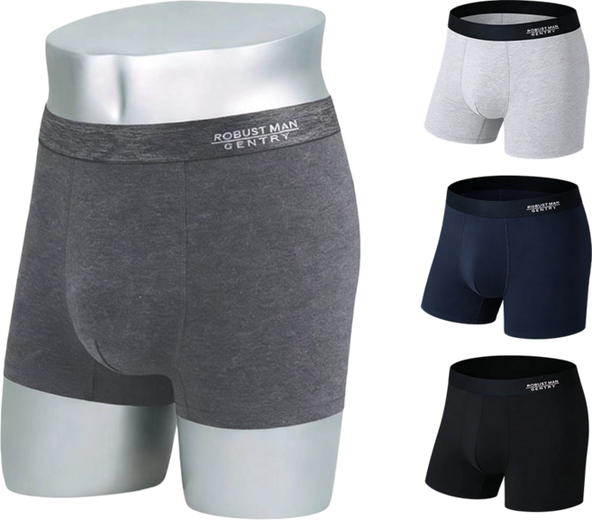 남성용 1+1+1+1 드로즈 팬티 남자 속옷 4종 세트 부드러운감촉 스판사각팬티