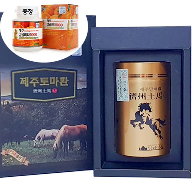 제주 말뼈 말뼈환 + 감귤비타1000/조랑말뼈 말꽝환/말뼈추출액 건강환, 300g, 1개 - 쿠팡
