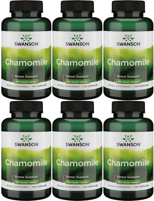 스완슨 카모마일 350mg, 120정, 6팩 - 쿠팡