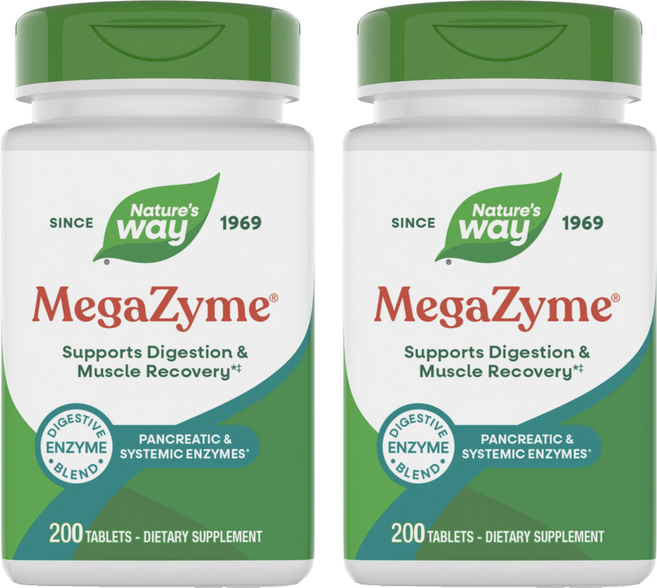 엔자이매틱테라피 메가-자임 시스테믹 엔자임 타블렛, 200정, 2개