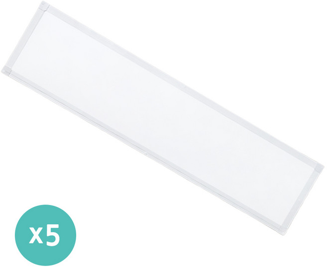 라인조명 사무실등 국산 LED 커브 슬림 직하 엣지등 평판등 거실 방 주방 (주광) 6500k, 주광색, 5개