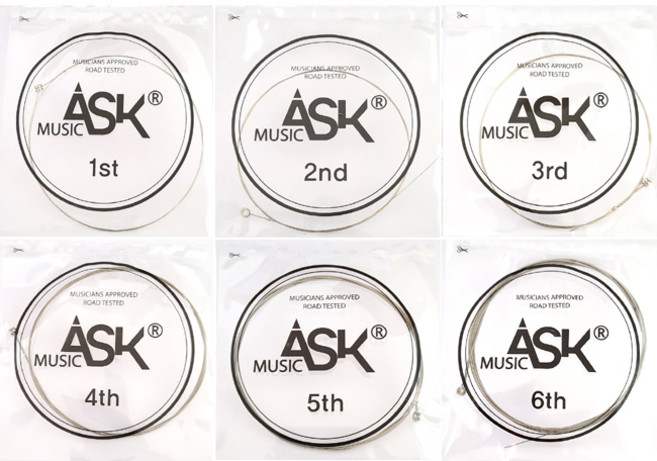 일렉 기타줄 낱줄 1번줄 2번줄 3번줄 4번줄 5번줄 6번줄 기타줄, 1개