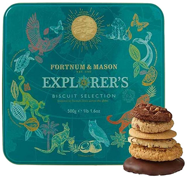 포트넘앤메이슨 쿠키 Explorers Biscuit Selection Tin 500g 1개