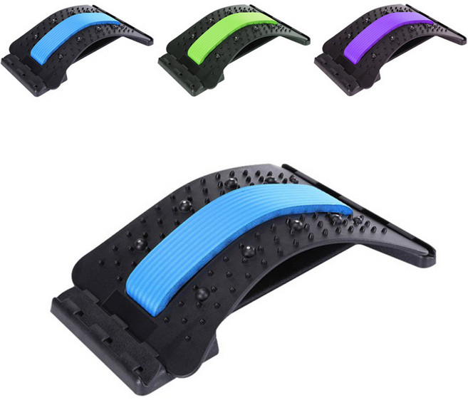 허리스트레칭기구 바른자세교정 등허리 목교정 마사지기 척추 지압운동, 랜덤색상