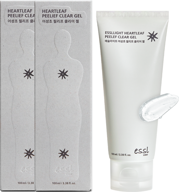 어성초 필링젤 | 에슬 에셀라이트 어성초 필리프 클리어 젤, 2개, 100ml