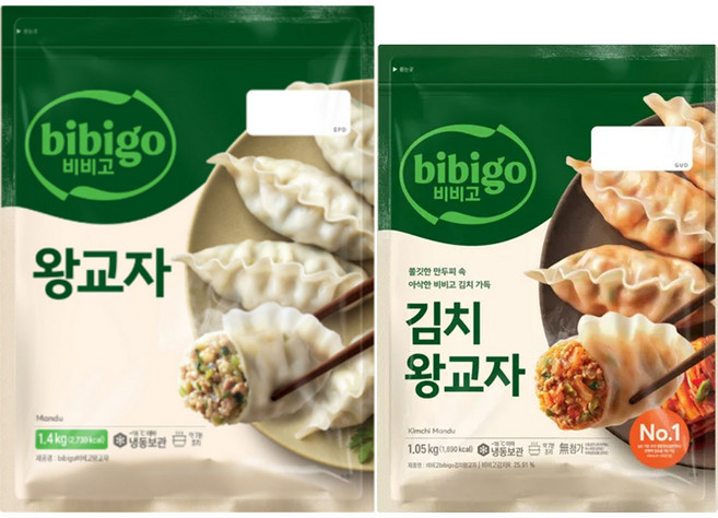 올따옴 비비고 왕교자 1.4kg 1개+김치왕교자 1.05kg 1개, 1개