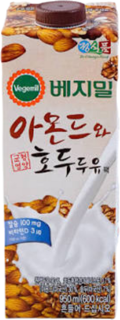 베지밀 아몬드와 호두 두유, 950ml, 12개