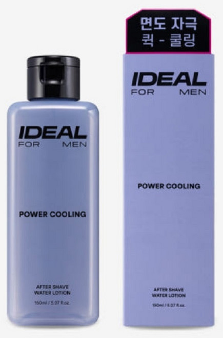 아이디얼 포 맨 파워쿨링 애프터쉐이브 워터로션, 1개, 150ml