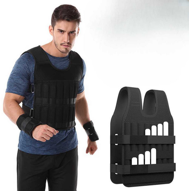 머슬 가드 중량조끼 샌드백 피트니스 운동 헬스 벨크로 체력단련 무게 조절, 1개, 1. 소형 1kg 싱글 탱크탑