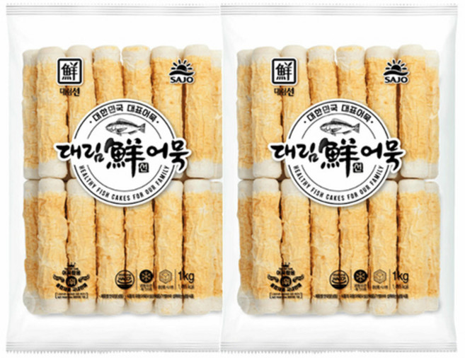 대림선 직화구운 어묵 1000g(냉동), 1000g, 1kg, 2개