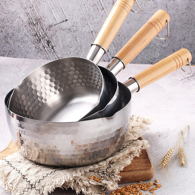 스텐 인덕션 함마톤 라면 편수냄비 소스 밀크팬, 은색, 04-스텐 함마톤 편수냄비 22, 1개