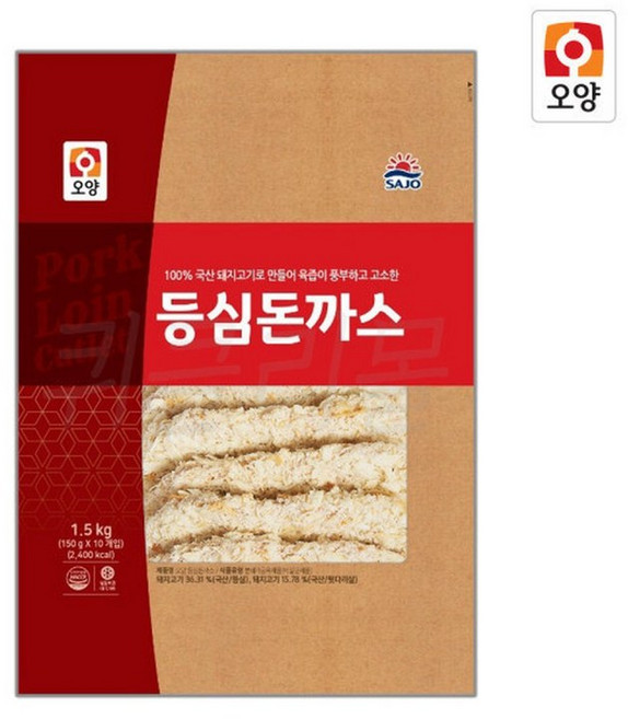 사조오양 등심 돈까스 1.5kg, 1개