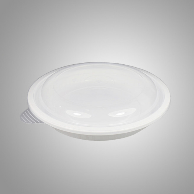 행복물류 280파이 사출원형찜용기 소(280x45) 1900ml 100개, 1개, 100세트