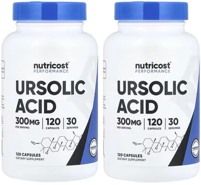 뉴트리코스트 운동 능력 우르솔산 120캡슐(캡슐 1정당 75mg), 2개, 120정 - 쿠팡