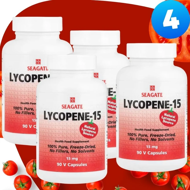 시게이트 라이코펜-15 15mg Vcaps 90정, 4개 - 쿠팡