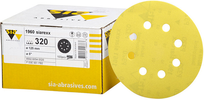 시아 샌딩페이퍼 원형 1960 120번 100장, 1개