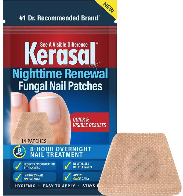 Kerasal 케라셀 손톱 발톱 네일 큐티클 세로줄 영양제 패치 14패치 3팩, 네일 리뉴얼 패치(3팩)