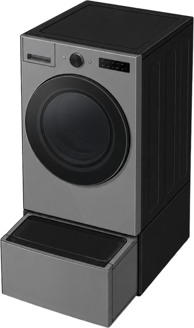 LG 트롬 오브제컬렉션 건조기 + 미니워시 RG19VNX 건조19kg 세탁4kg, 스테인리스 실버 + 모던 스테인리스