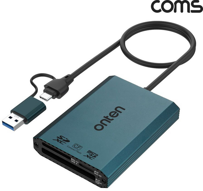3 in 2 카드리더기 CF SD TF(Micro SD) USB 3.2 Gen1 5Gbps 986000ea (개), 1개
