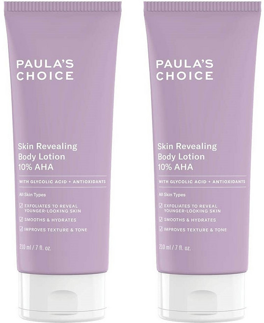 폴라초이스 10% 아하 AHA 바디로션 210ml x2개 해외직구 모공 각질 각화 스크럽 거친피부 보습