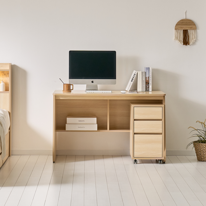 스위트 전면 일자 독서실 공부 편수책상 1200, 메이플워시