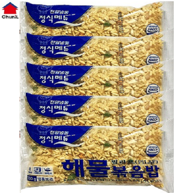 천일식품 해물볶음밥 300gx5봉 냉동볶음밥 즉석식품, 300g, 5개