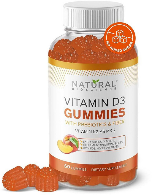 무설탕 비타민 D3 K2 젤리 - 비타민 D3 젤리 5000 IU+K2 MK7 80mcg K2 D3 비타민 보충제 성인 뼈 면역 심장 기분 글루텐 프리 GMO 프리, 무설탕 비타민 D3 K2 젤리 - 비타민 D3 젤리 5