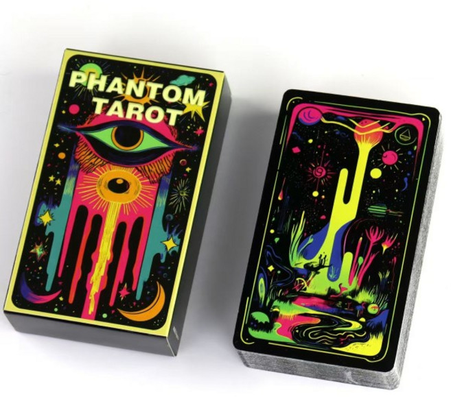 쿠쿠스토어 팬텀 타로 데크 10.3cm 라이더 웨이트 시스템을 기반으로 한 78개의 다채로운 카드, 02 White