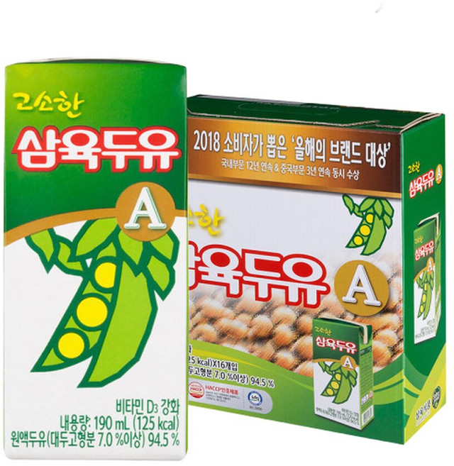 고소한 삼육두유A 190ml 16개입 1개, 16개