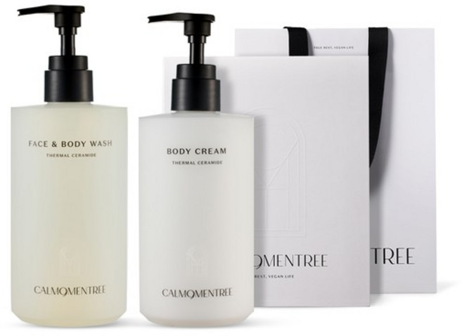 캄모멘트리 떼르말 세라마이드 민감성 유황수 바디워시&바디크림 세트 (500ml/450ml), 떼르말 바디 기프트 세트, 1세트